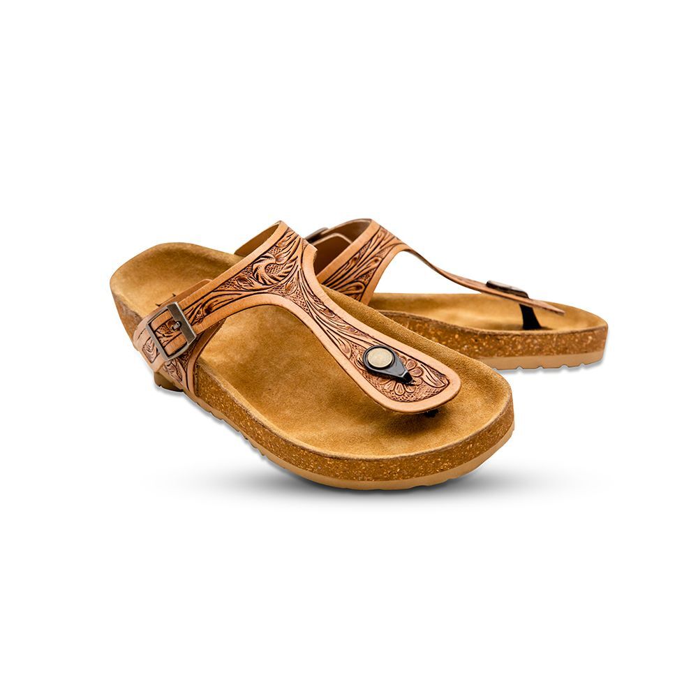 Western HandTooled Sandals Hybrid Country Boutique